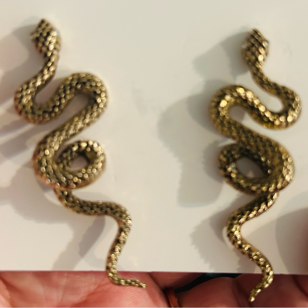 Serpentine Gold Earrings REPUTATION TS